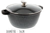 Faitout en fonte Pradel Excellence Premium 36cm façon pierre tous feux/ induction
