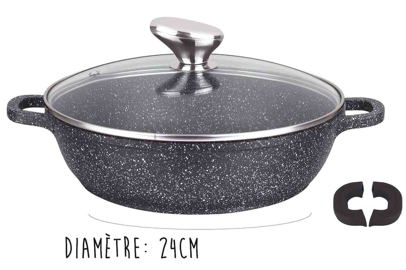 Mijoteuse en fonte Pradel Excellence Premium 24cm façon pierre tous feux/ induction