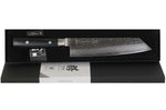 Couteau kiritsuke japonais Yaxell Zen lame 20cm Damas 37 couches manche micarta