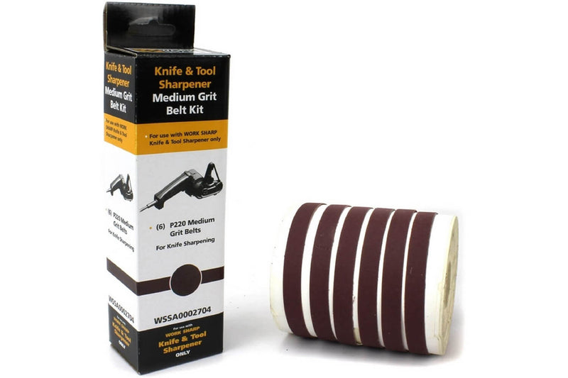 Kit 6 courroies de remplacement pour affûteuse électrique WorkSharp WS1 - Medium 220