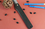 Couteau de poche Higonokami Kanetsune lame 9,5cm manche acier noir