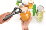 Ouvreur 5 en 1 Gefu Aperto pour bouteilles, boîtes, bocaux, canettes et capsules