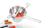Moulin à légumes manuel Gefu Flotte Lotte tout inox avec 2 grilles - Diamètre 20cm