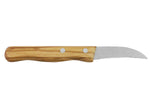 Couteau bec d'oiseau Gehring Look lame 6cm damas 65 couches manche olivier