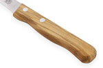 Couteau bec d'oiseau Gehring Look lame 6cm damas 65 couches manche olivier