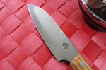 Couteau santoku Gehring Look lame 11cm damas 65 couches manche olivier