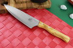Couteau de chef Gehring Look lame 15cm damas 65 couches manche olivier