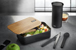 Lunch box Gefu Enviro avec set de 3 couverts