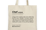 Totebag officiel super cool Couteauxduchef - 100% coton