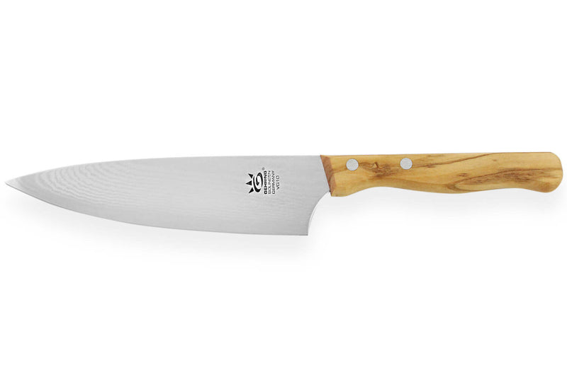 Couteau de chef Gehring Look lame 15cm damas 65 couches manche olivier