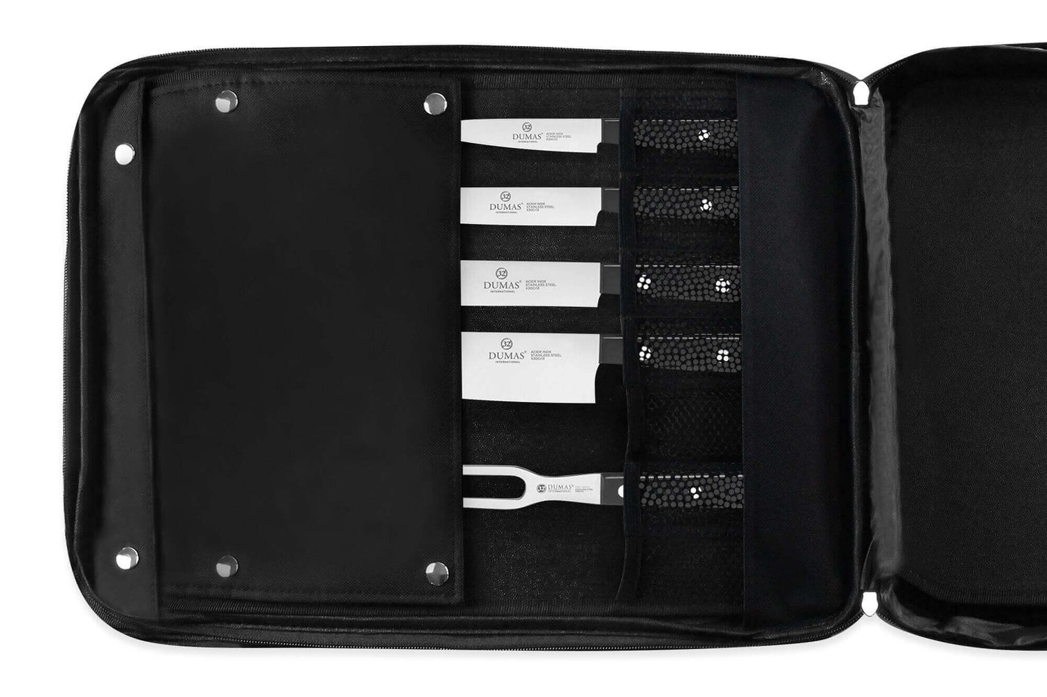 Sac spécial chef Sabatier 32 Dumas Cuisineco 4 couteaux + 1 fourchette - Exclusivité