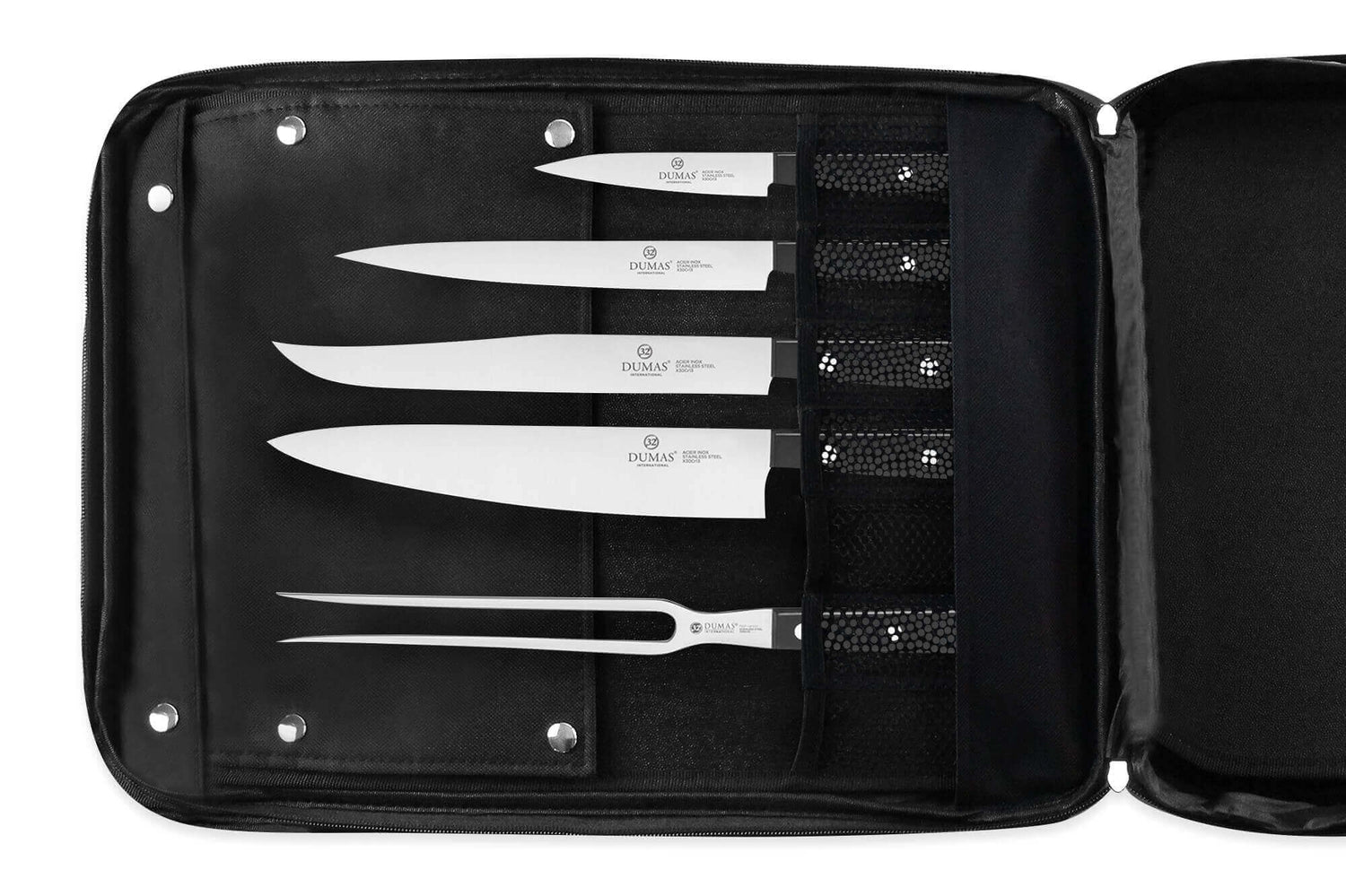 Sac spécial chef Sabatier 32 Dumas Cuisineco 4 couteaux + 1 fourchette - Exclusivité