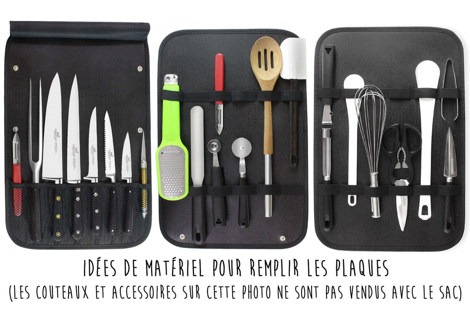 Sac spécial chef Sabatier 32 Dumas Cuisineco 4 couteaux + 1 fourchette - Exclusivité