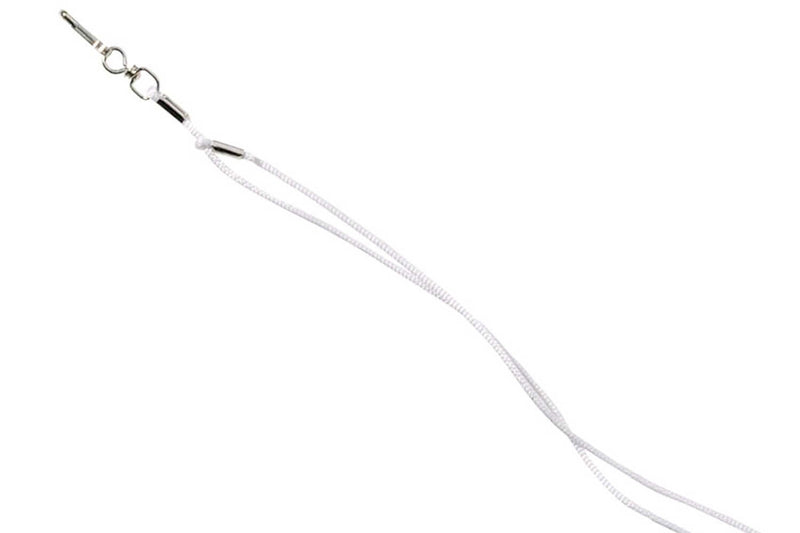 Cordon sifflet Elless nylon blanc 39cm