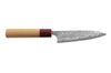 Couteau universel japonais artisanal Yoshimi Kato 12cm VG10 Nickel Damascus cerisier