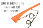Corne d'appel Elless ABS orange fluo 25cm