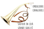 Corne d'appel Elless ronde cintrée à pavillon laiton 40cm