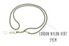 Cordon sifflet Elless nylon vert 39cm