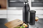 Gourde isotherme en inox Gefu Olimpio noir