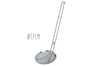 Ecumoire de cuisine maillée Mallard Ferrière tout inox - 17cm