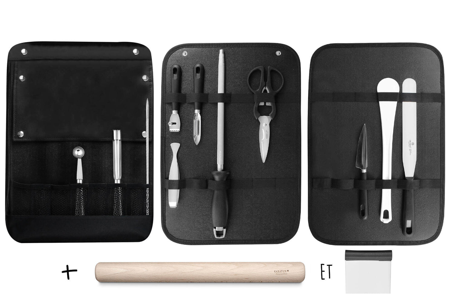 Sac spécial chef Sabatier avec 13 ustensiles cuisine et pâtisserie - Exclusivité