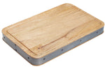 Planche à découper épaisse style industriel 48x32x5cm Kitchen Craft