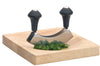 Set hachoir berceuse double lame inox + planche en bois Kitchen Craft