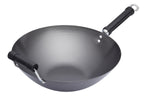 Wok antiadhésif Kitchen Craft acier carbone 36cm