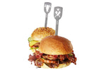 Set 2 Pics à burgers Gefu Torro motif taureau et couperet