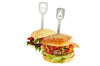 Set de 2 pics à burgers Gefu Torro motif tête de mort et flamme
