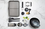 Set empilable 7 moules pâtisserie et plaques MasterClass Smartspace antiadhésifs