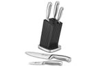Bloc contemporain 5 couteaux cuisine Sabatier International Ixo tout inox
