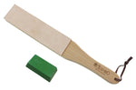 Set stropping cuir de polissage japonais Suehiro 31cm + pâte abrasive