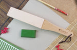 Set stropping cuir de polissage japonais Suehiro 31cm + pâte abrasive