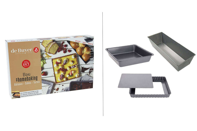 Coffret gâteau cake tarte De Buyer Homebaking 3 pièces