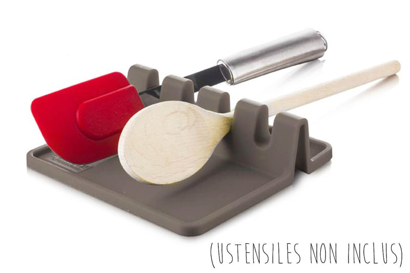 Repose cuillère 4 emplacements Tomorrow's Kitchen gris