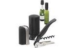 Coffret tire bouchon vin et champagne Pulltex 3 pièces - Noir