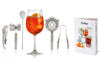 Kit cocktail 5 pièces Pulltex acier inoxydable + recettes