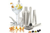 Kit cocktail Deluxe 7 pièces acier inoxydable Pulltex + recettes