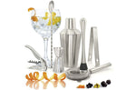 Kit cocktail Deluxe 7 pièces acier inoxydable Pulltex + recettes