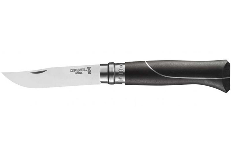 Couteau Opinel n°8 Ellipse lame 8,5cm acier inox manche ébène