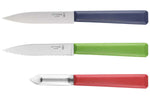 Coffret Opinel Trio Les Essentiels 3 pièces manches colorés