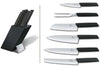 Bloc Victorinox Swiss Modern 6 pièces bois de hêtre laqué noir acier inox