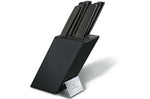Bloc Victorinox Swiss Modern 6 pièces bois de hêtre laqué noir acier inox