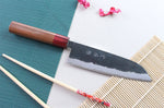 Couteau santoku japonais artisanal Wusaki Yuzo BS2 17cm
