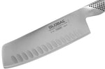 Couperet à légumes japonais Global G81 lame alvéolée 18cm