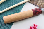 Couteau universel japonais artisanal Yoshimi Kato 12cm VG10 Nickel Damascus cerisier