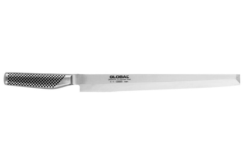 Couteau à poisson Global TAKO SASHIMI G15 lame biseautée pour droitier 30cm