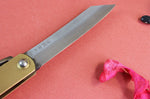 Couteau de poche Higonokami Kanetsune lame 7,5cm manche laiton
