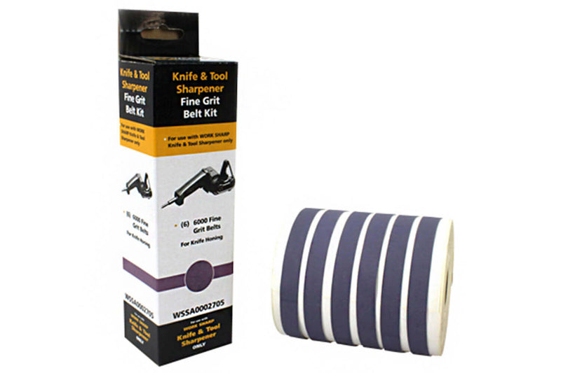 6 courroies Grain fin 6000 Worksharp pour affûteuses électriques WS1 et WSK1